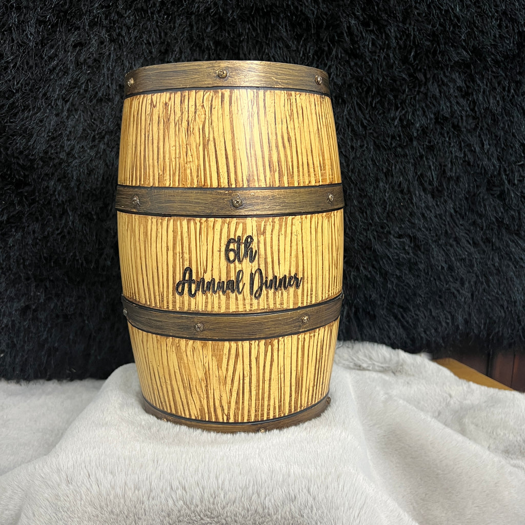 Wood Barrel Card Boxes for Wedding Receptions