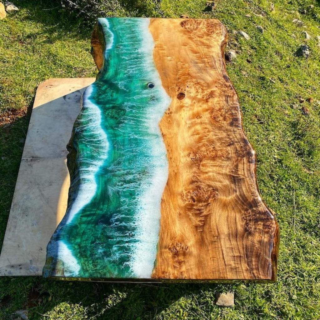 Ocean Sea Epoxy Dinning Table