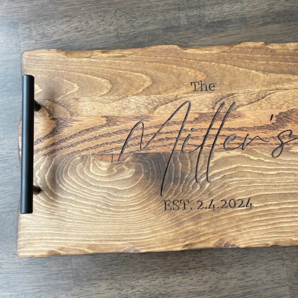 Personalized Wooden Serving Tray