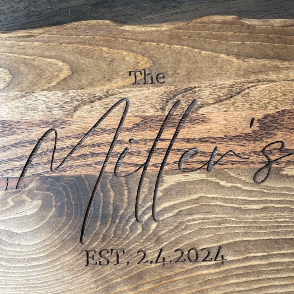 Personalized Wooden Serving Tray