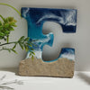 Epoxy Wooden Beach Theme Letters